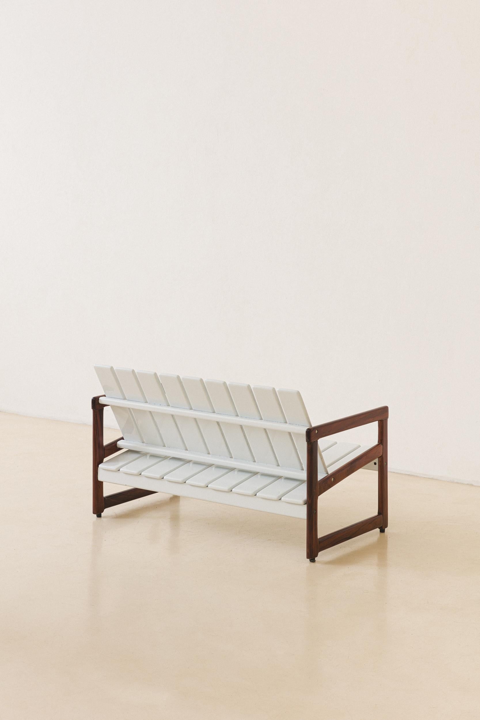 Mid-Century moderno Poltrona Cimba di Sergio Rodrigues, Design brasiliano del Medioevo, anni '70 in vendita