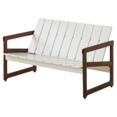 Loveseat Cimba de Sergio Rodrigues, diseño brasileño de mediados de siglo, años 70