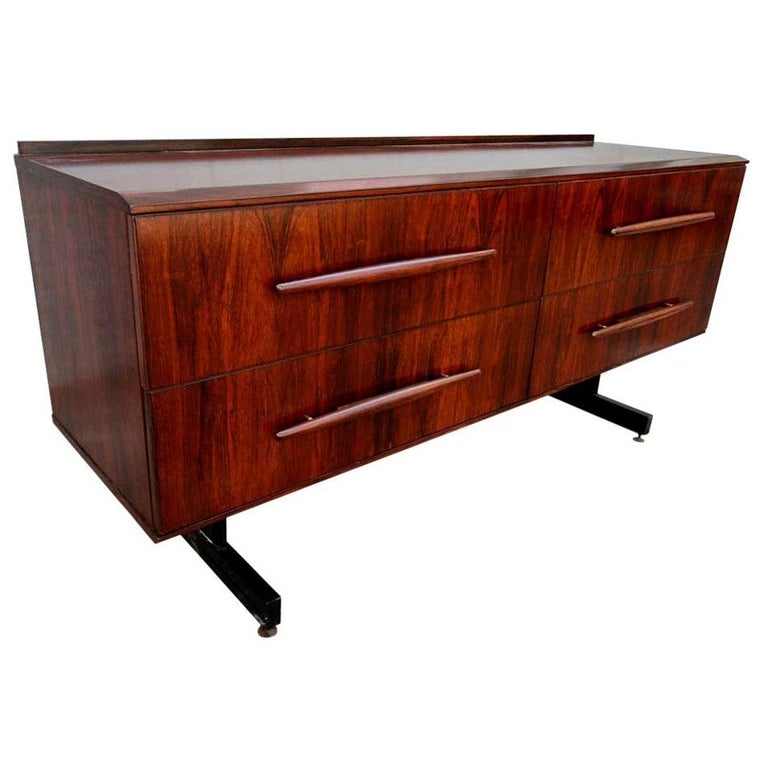 Cimo 1960s Brazilian Jacaranda Wood Sideboard or Dresser For Sale