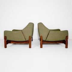 Cimo S/A Sesselpaar B-082, 1960er Jahre in Caviúna. Moderne brasilianische Möbel