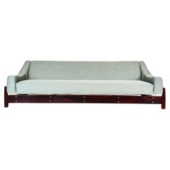 Cimo S/A Sofa from the 60s, Brazil, structure in Jacaranda