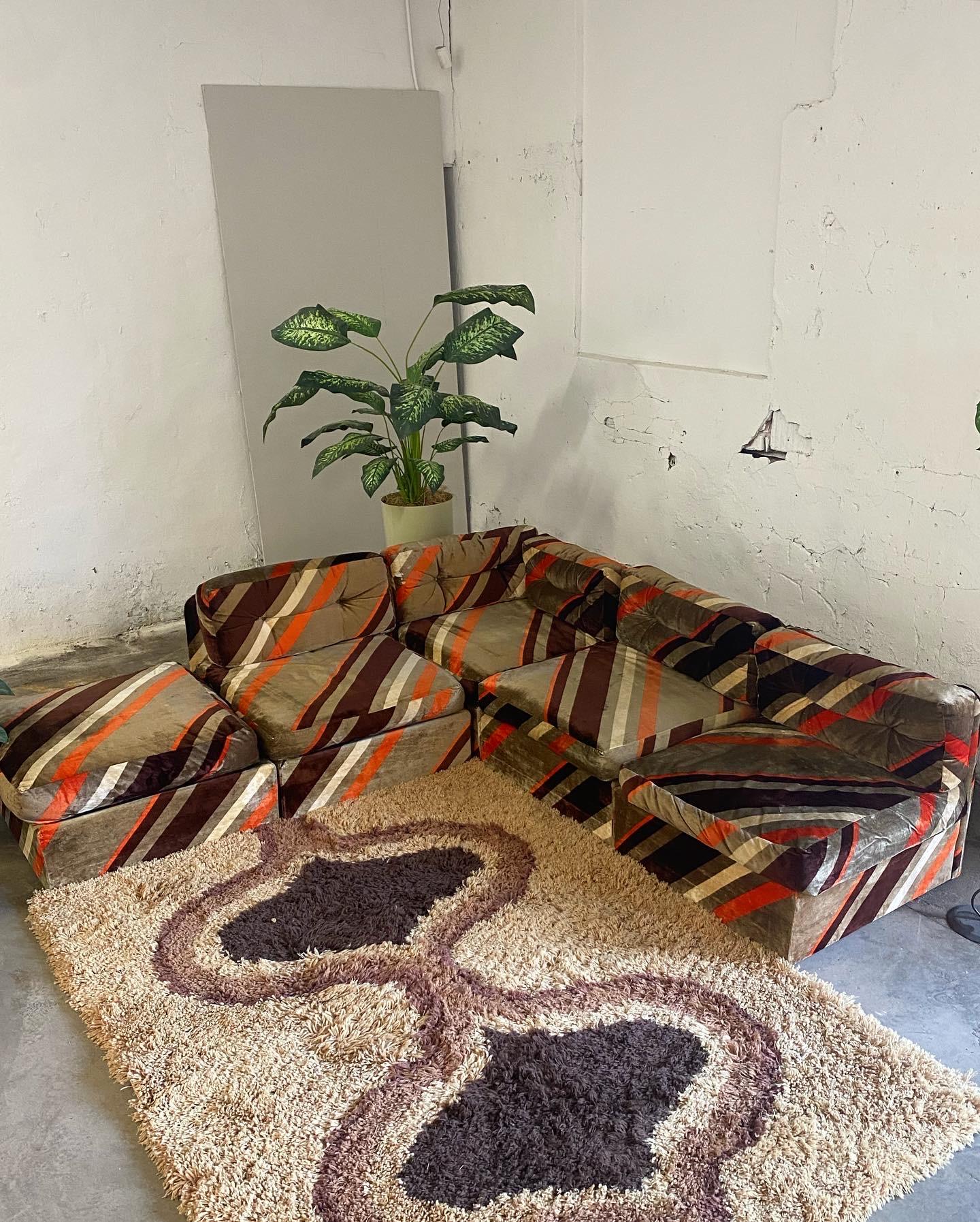 Canadian Cimons Mod Sectional Sofa with Ottoman