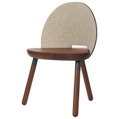 Cinch Chair, Melton Wool, Wood Seat and Eco-Friendly Powder Coated Steel Support