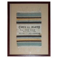 Cinco De Mayo, Serape messicano incorniciato, Santa Barbara, California