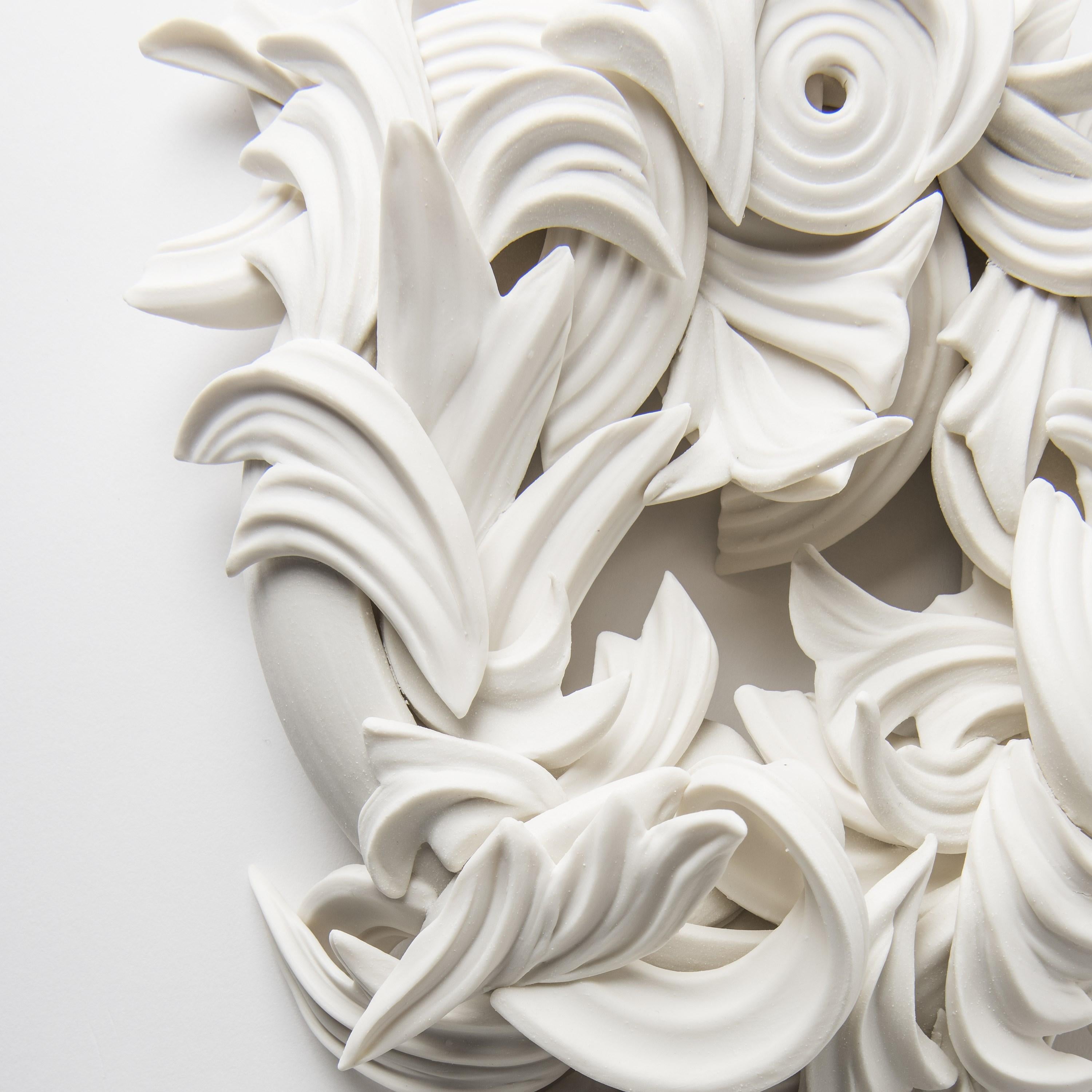 Cincture, a Unique Porcelain Architectural Wall Installation by Jo Taylor In New Condition For Sale In London, GB
