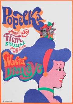 Cinderella 1970 Czech A3 Film Poster, Karel Vaca