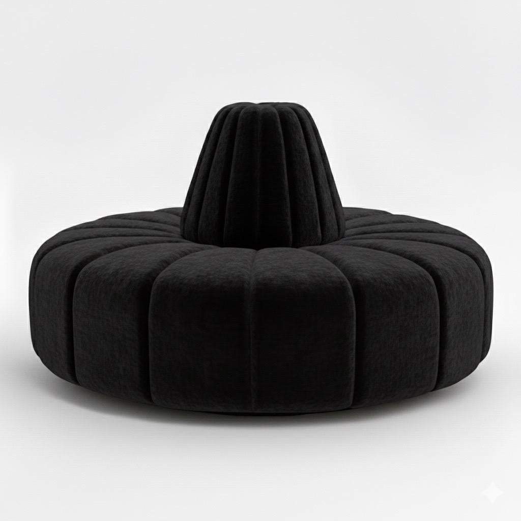 Cinderella Bourne Round Settee by Björk Studio - Custom Made to Order For Sale 2