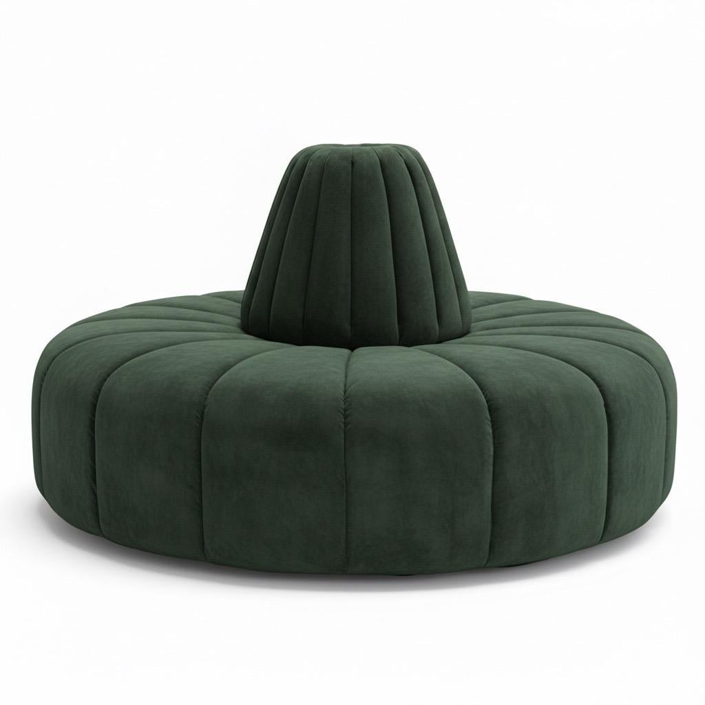 Cinderella Bourne Round Settee by Björk Studio - Custom Made to Order For Sale 3