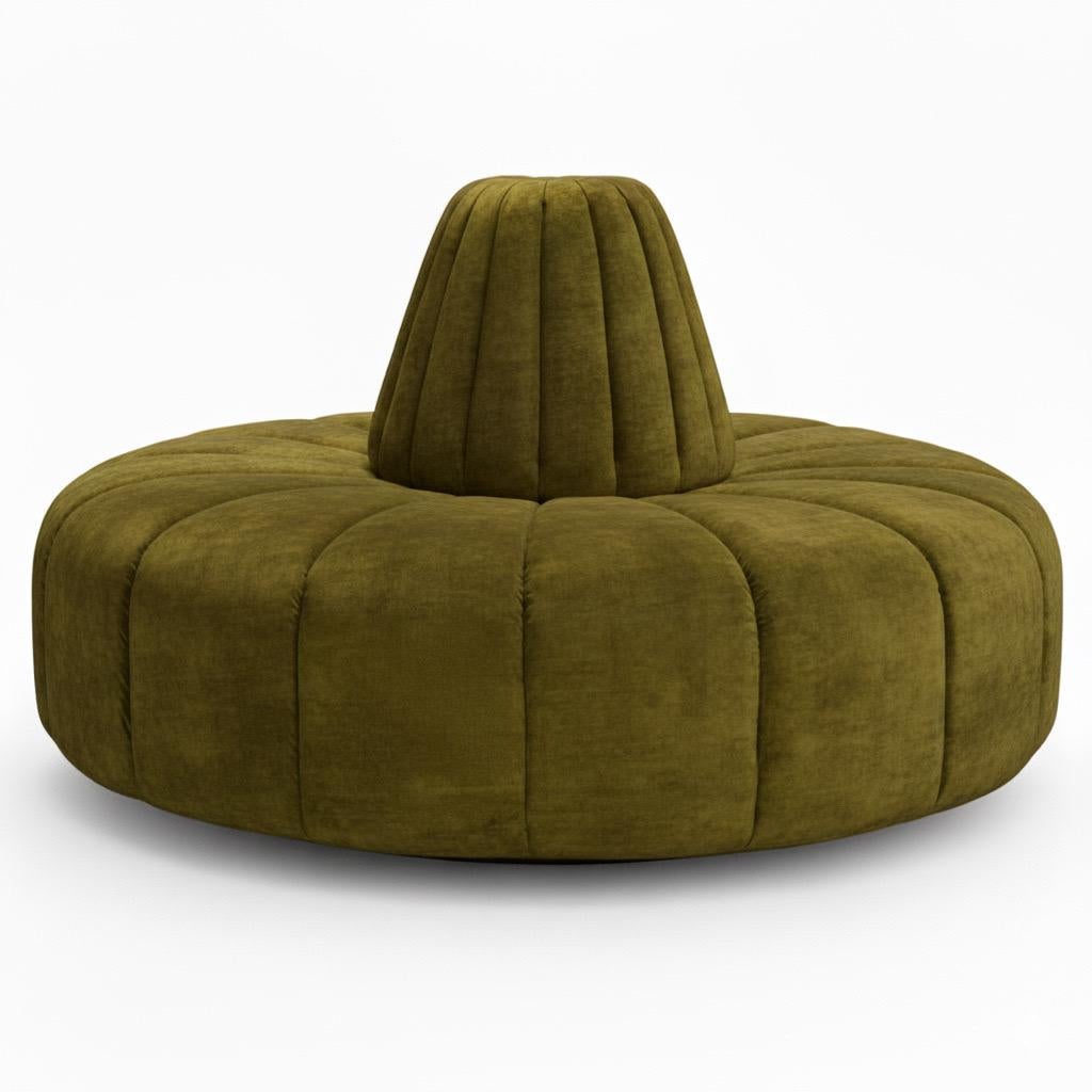 Cinderella Bourne Round Settee by Björk Studio - Custom Made to Order In New Condition For Sale In Atlanta, GA