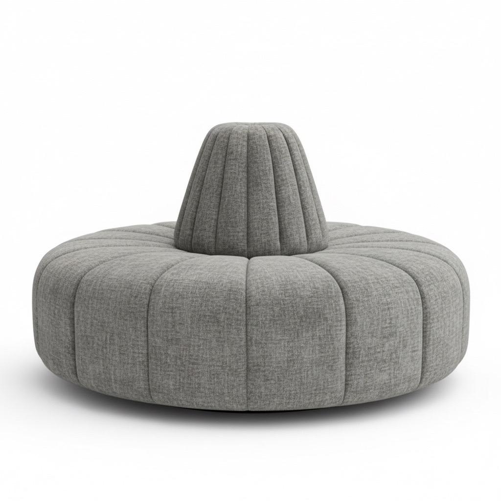 Cinderella Bourne Round Settee by Björk Studio - Custom Made to Order For Sale 1