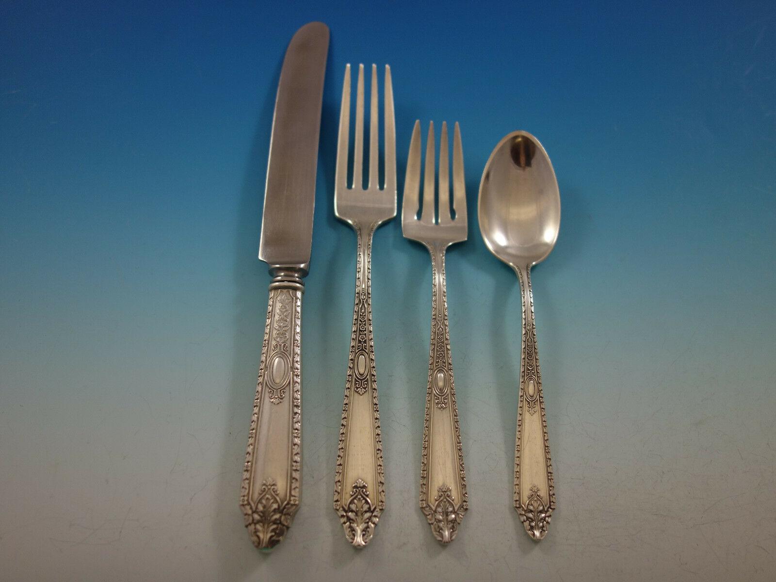 Cinderella by Gorham Sterling Silver Flatware Set for 12 Service 109 Pieces In Excellent Condition For Sale In Big Bend, WI