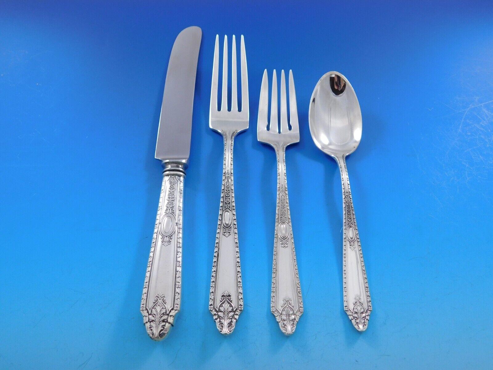 Cinderella by Gorham Sterling Silver Flatware Set for 12 Service 97 pieces In Excellent Condition For Sale In Big Bend, WI