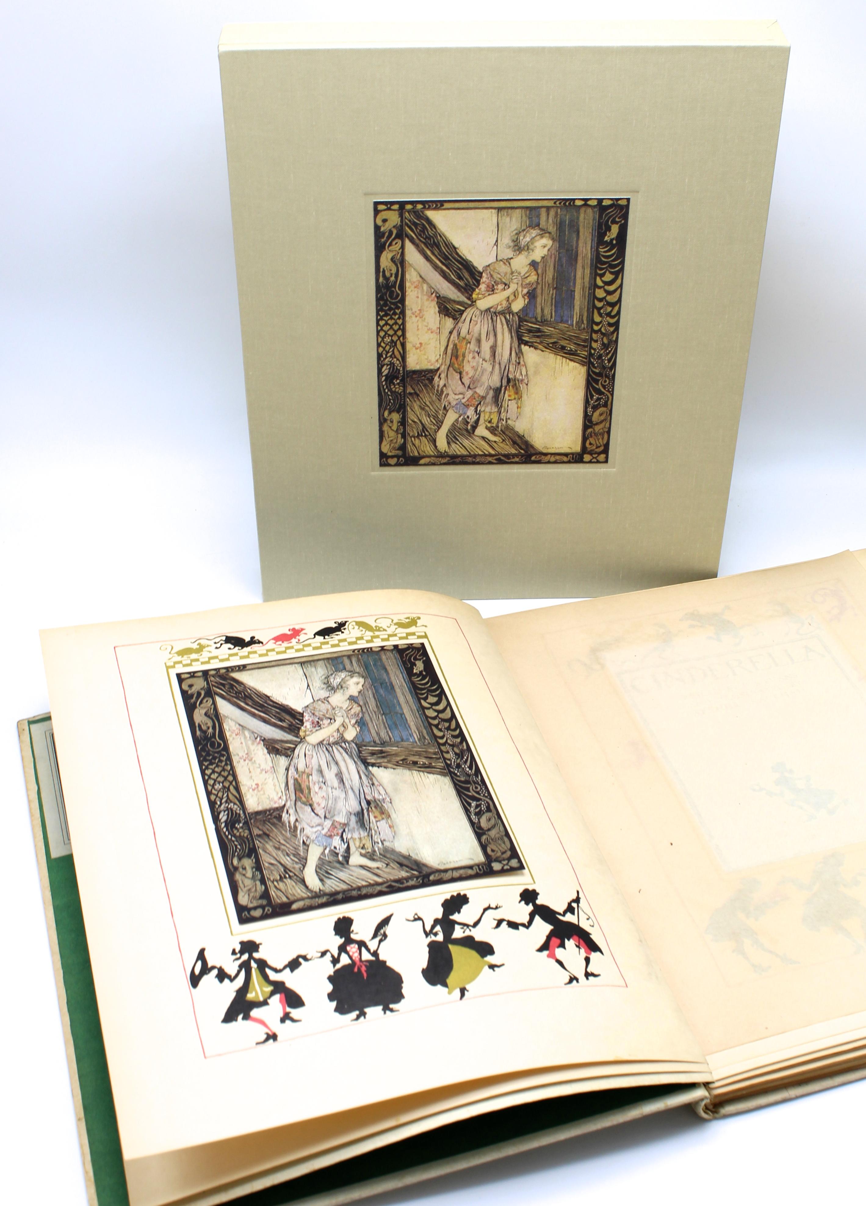 Cinderella, C.S. Evans, Signed by Arthur Rackham, Limited Edition de Luxe, 1919 In Good Condition In Colorado Springs, CO