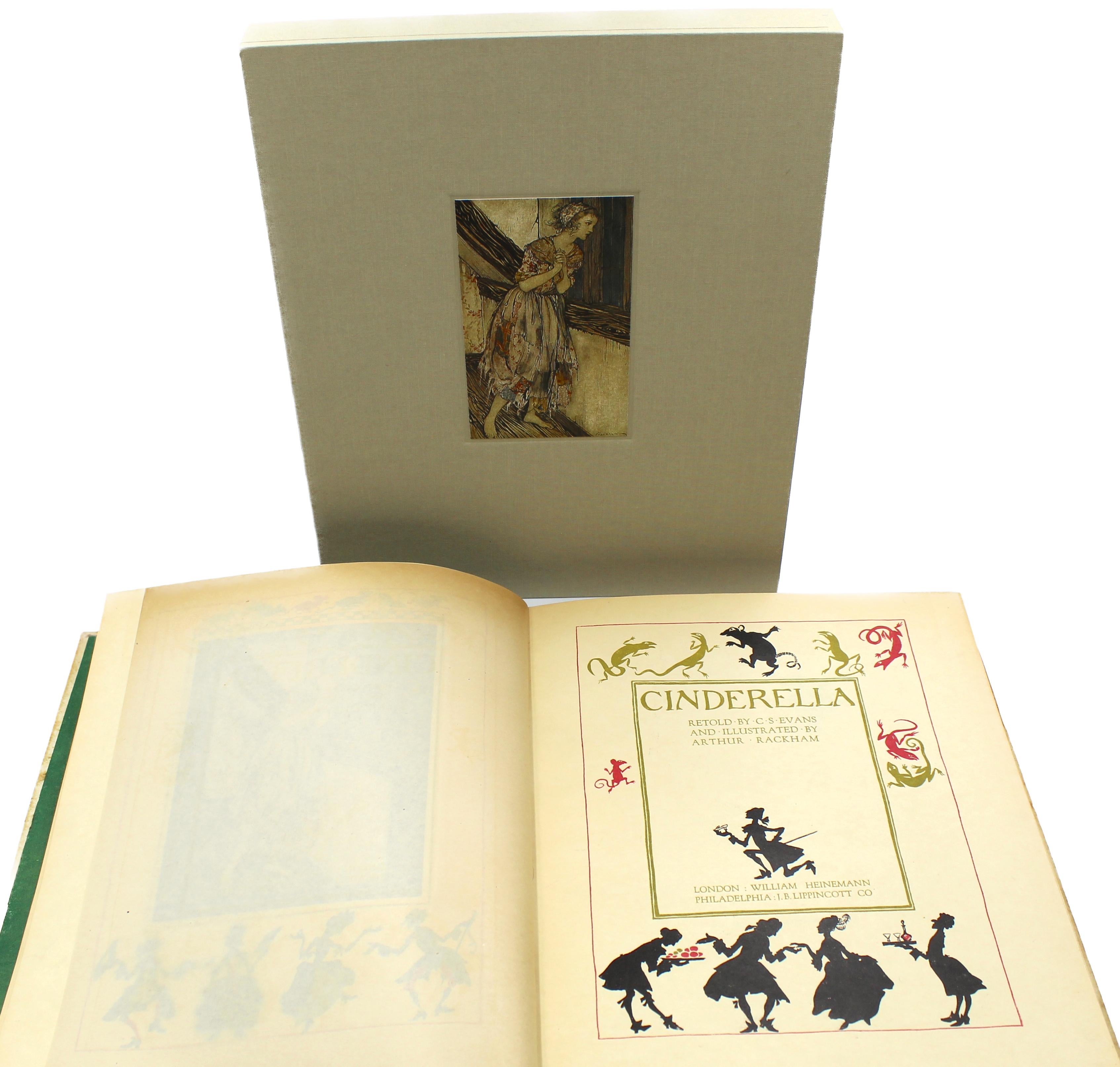 Cinderella, herausgegeben von C.S. Evans, signiert von Arthur Rackham, Auflage de Lux, 1919 im Angebot 3