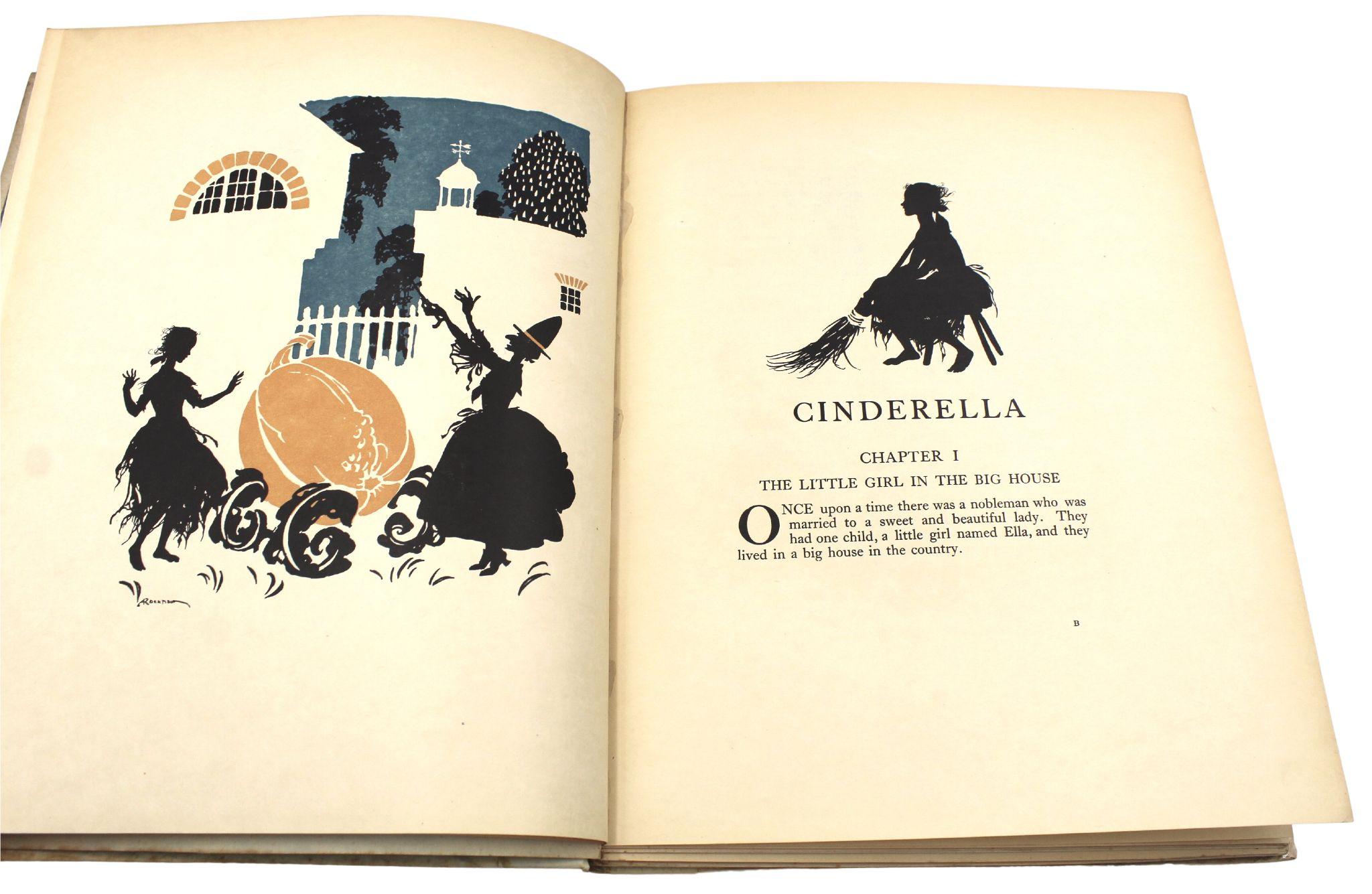 Cinderella, Edited by C.S. Evans, Signed by Arthur Rackham, Edition de Lux, 1919 In Good Condition For Sale In Colorado Springs, CO