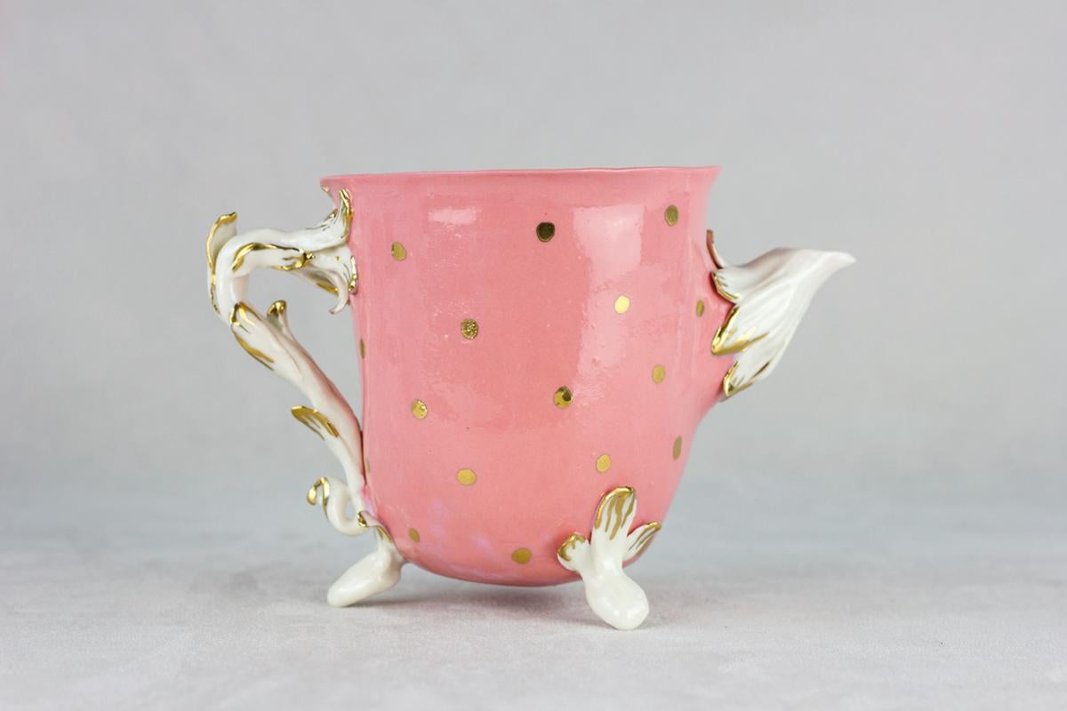 italien Pichet à lait Cinderella, porcelaine fabriquée à la main en Italie, design artisanal 2021 en vente