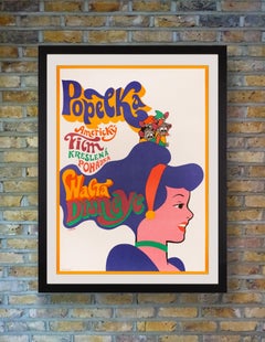 'Cinderella' Original Vintage Movie Poster by Karel Vaca, Czech, 1970