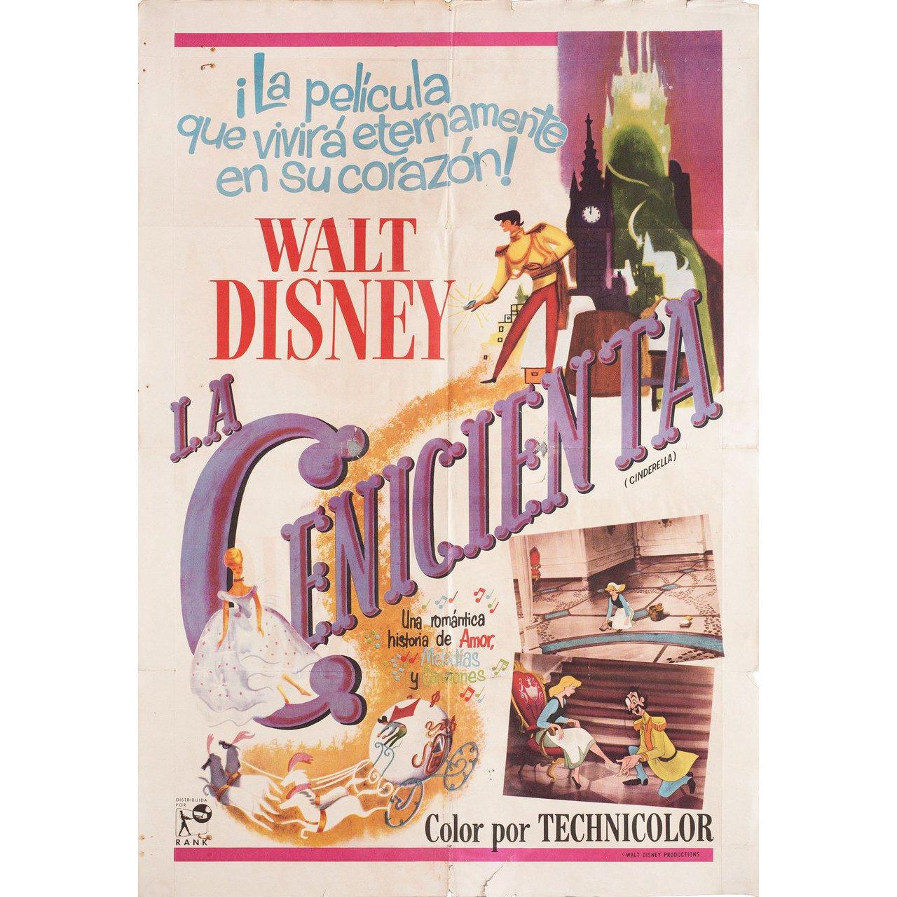 Mid-20th Century Cinderella R1960s Argentine Film Poster