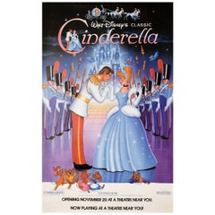 Vintage Cinderella R1987 U.S. Half Subway Film Poster