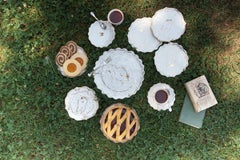 Plats de service Cinderella, porcelaine fabriquée à la main en Italie, design artisanal 2021