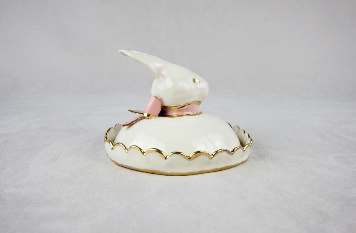 Cinderella Sugar Bowl, Porcelain Handmade in Italy, Handcrafted Design 2021 For Sale 1