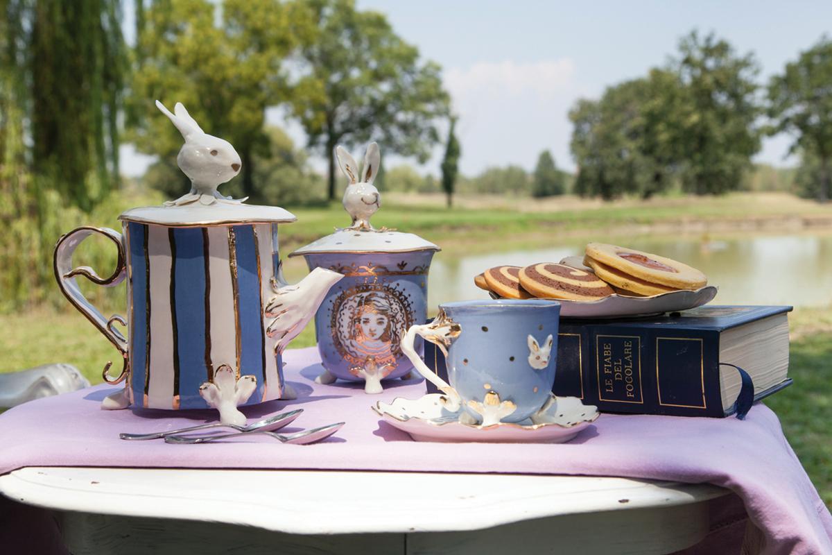 Sucrier Cinderella, porcelaine fabriqué à la main en Italie, design artisanal 2021 en vente 12