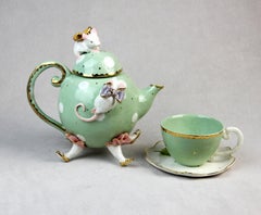 Tetera Ratones de Cenicienta, hecha a mano en Italia, diseño artesanal de lujo, 2021