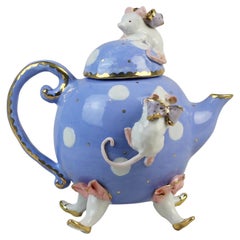Cinderella's Mice Teapot, Handmade in Italy, Luxury Handcrafted Design, 2021