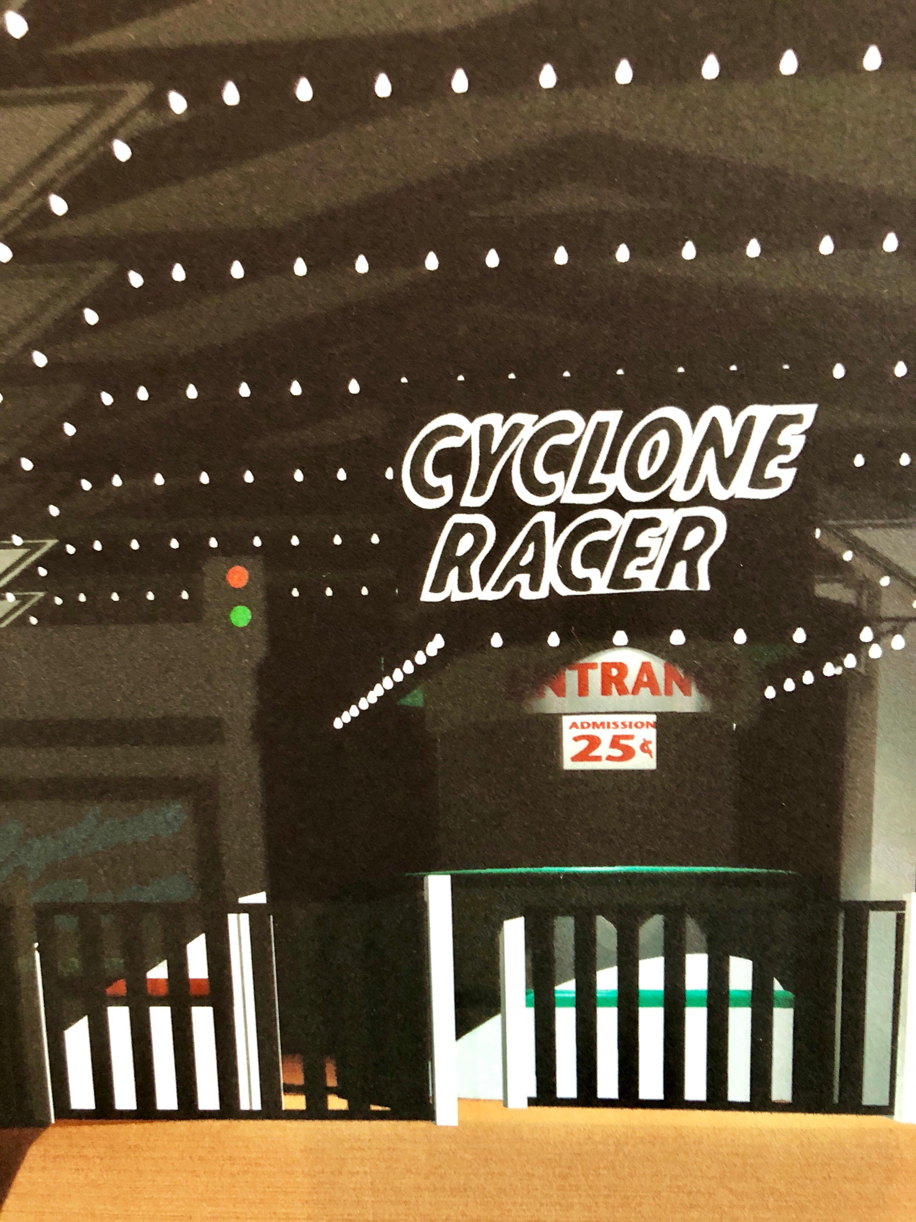 Location Proposal Iris Print Ed. 12 Hand Signed Cyclone Racer (Coney Island, NY) - Black Figurative Print by Cindy Bernard