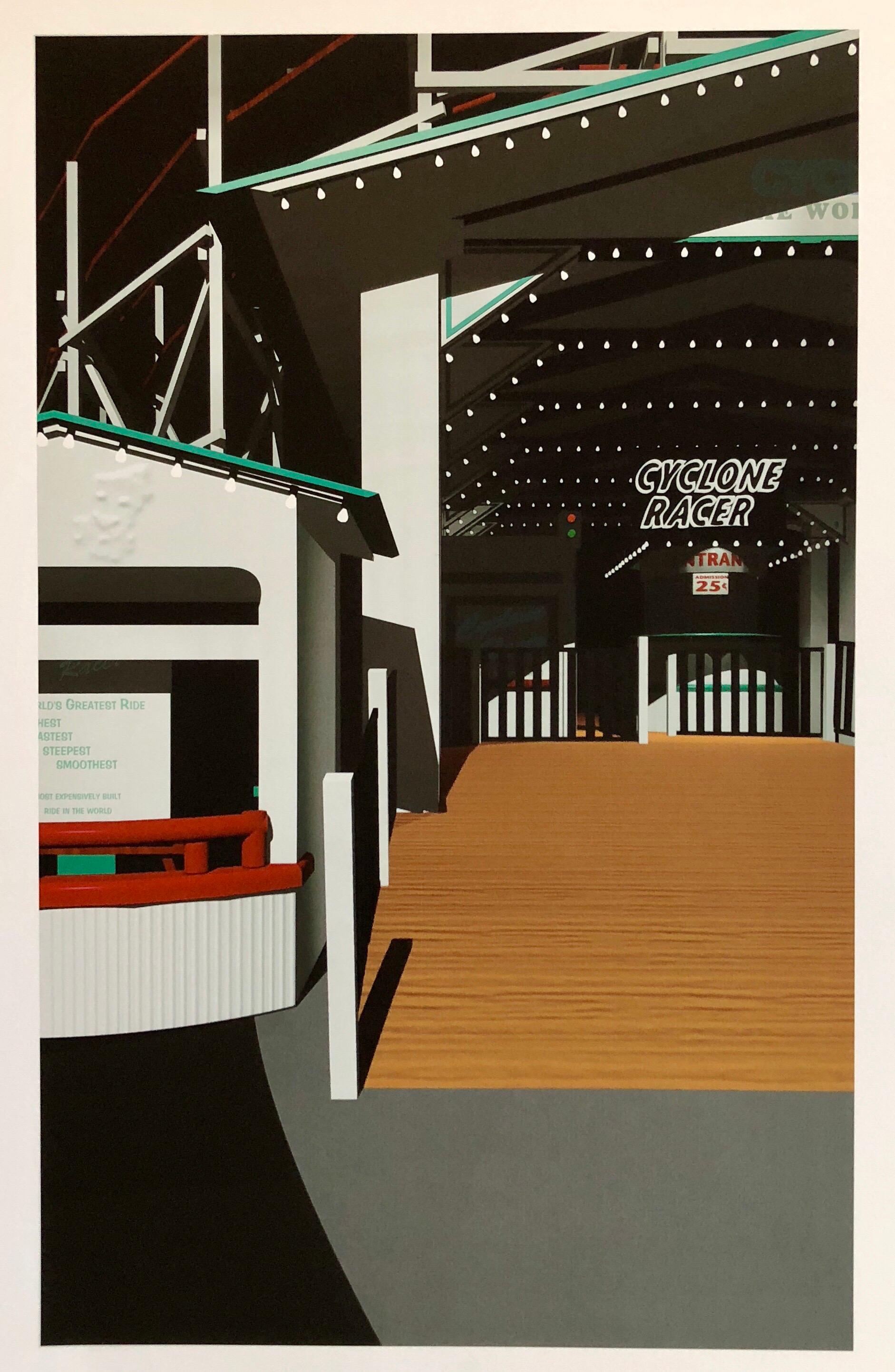 Location Proposal Iris Print Ed. 12 Hand Signed Cyclone Racer (Coney Island, NY)