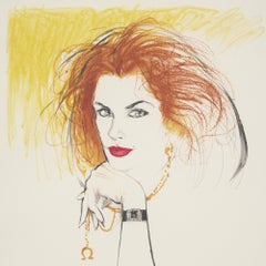 Cindy Crawford par Rene His Lithographie