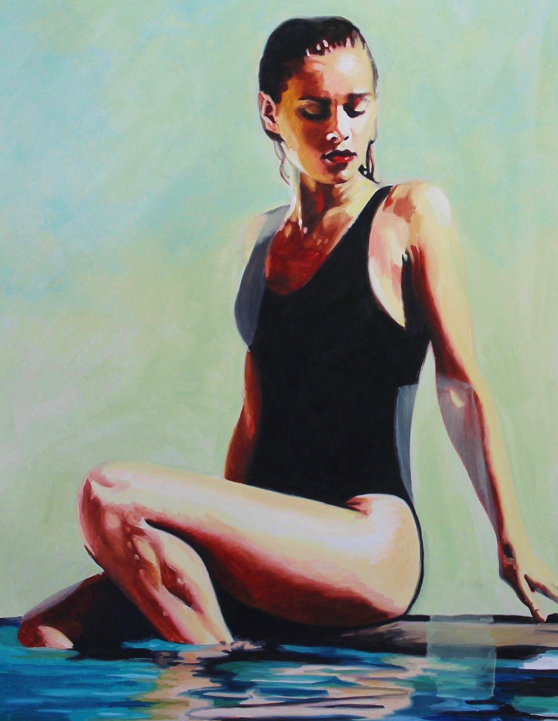 La Fonte della Giovinezza - Painting Contemporaneo di Cindy Press