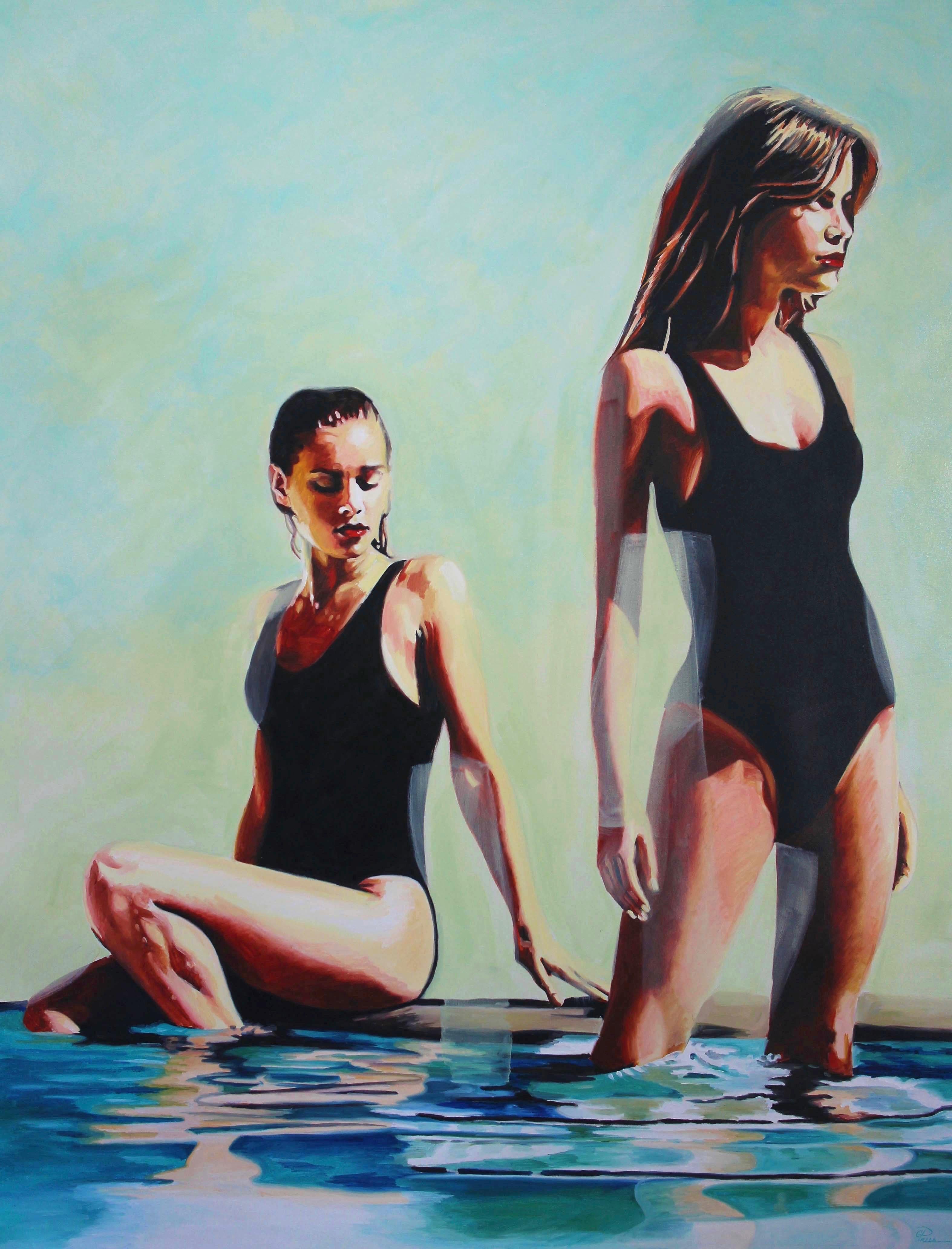 Figurative Painting di Cindy Press - La Fonte della Giovinezza