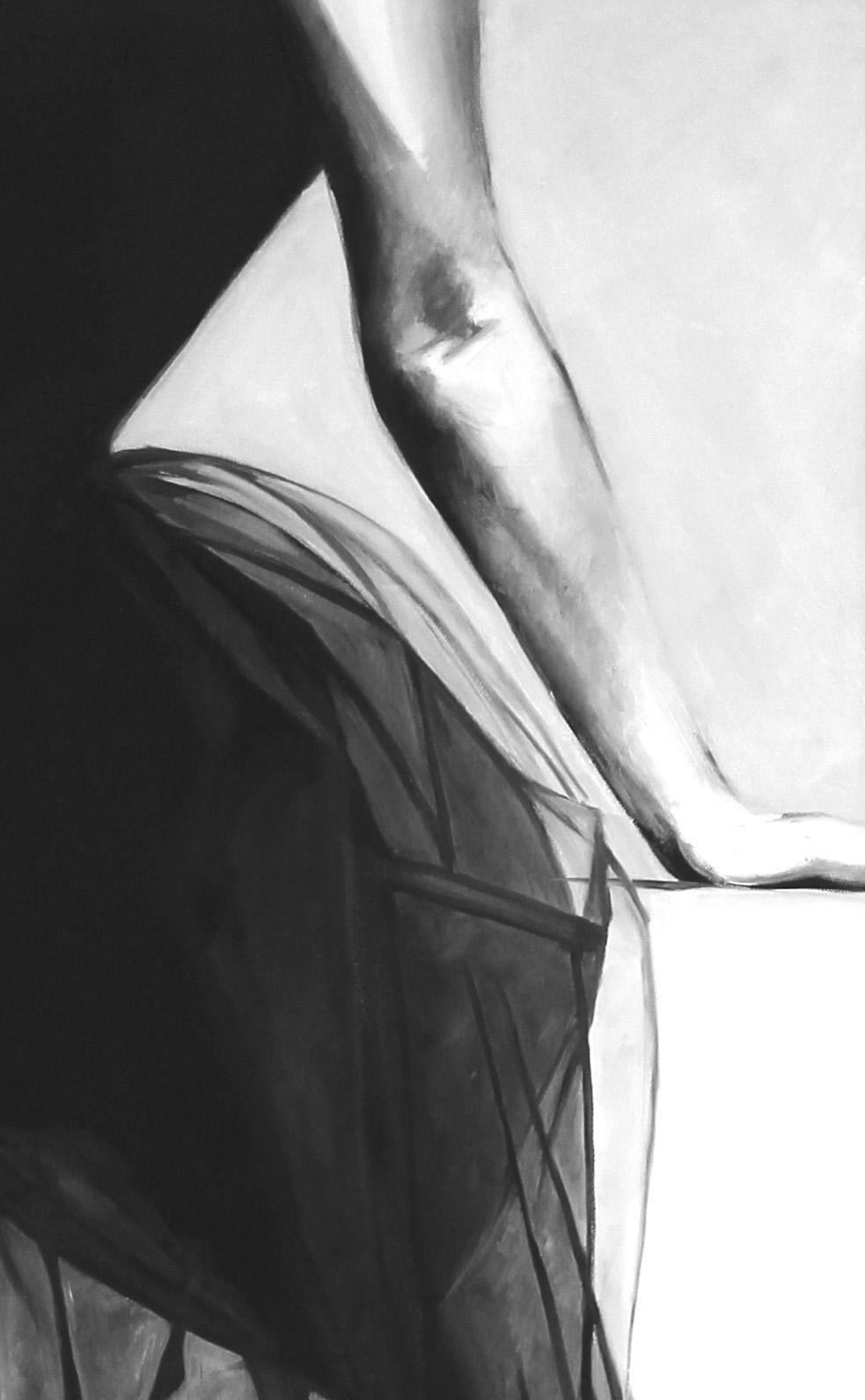 Sí, por favor - Figurative Painting Negro de Cindy Press