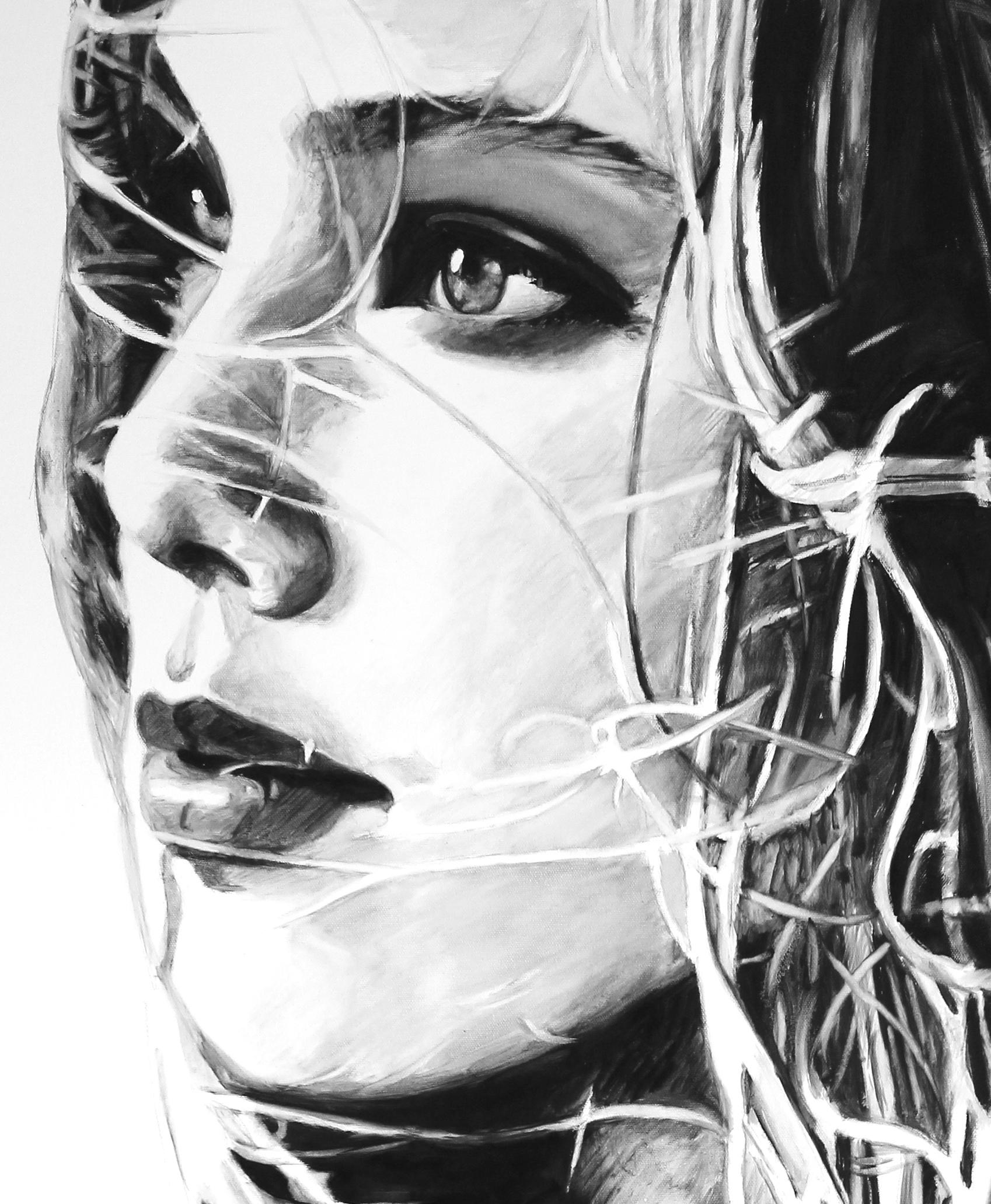 Sei un mondo a parte - Painting Realismo di Cindy Press