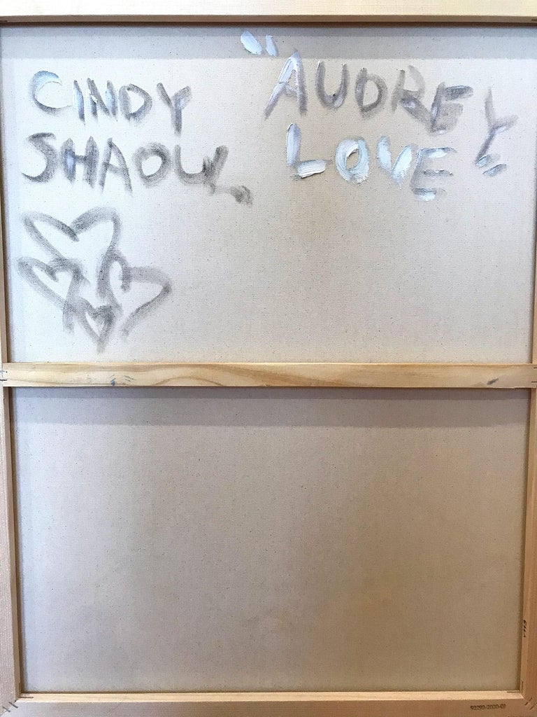 Cindy Shaoul – „„Audrey Hepburn“, Frühstück bei Tiffanys Haute Couture,  Ölgemälde auf Leinwand“ im Angebot bei 1stDibs Deutschland | audrey hepburn  frisur anleitung, audrey hepburn bilder gemalt, audrey hepburn gemalt, image size:768x1024