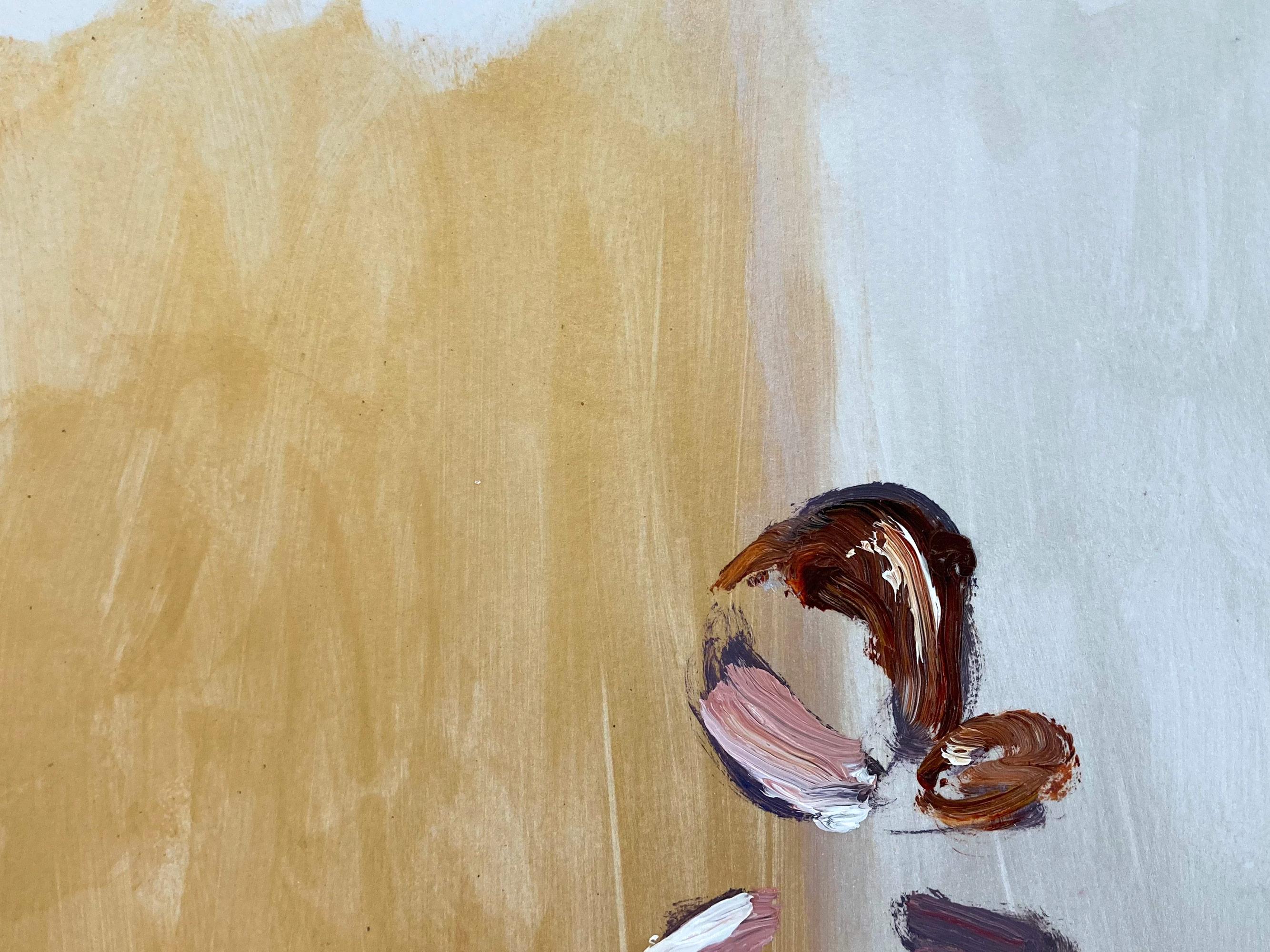 Peinture à l'huile sur papier 