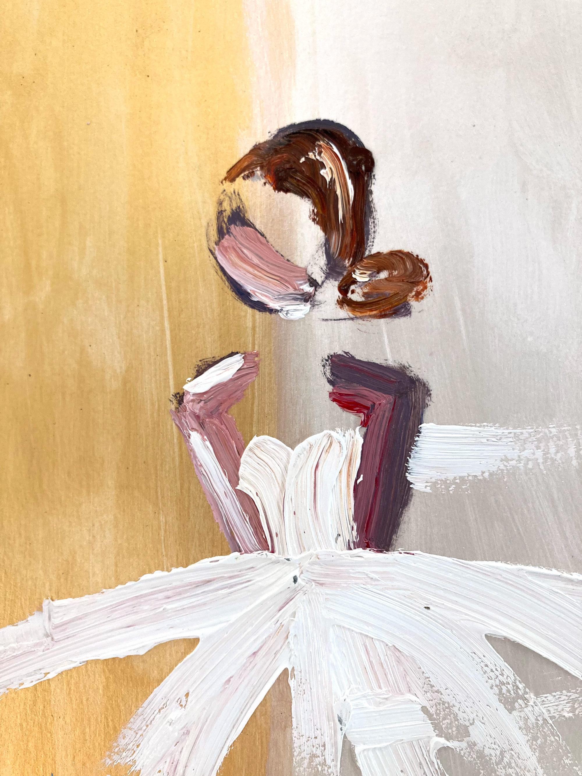 Peinture à l'huile sur papier 