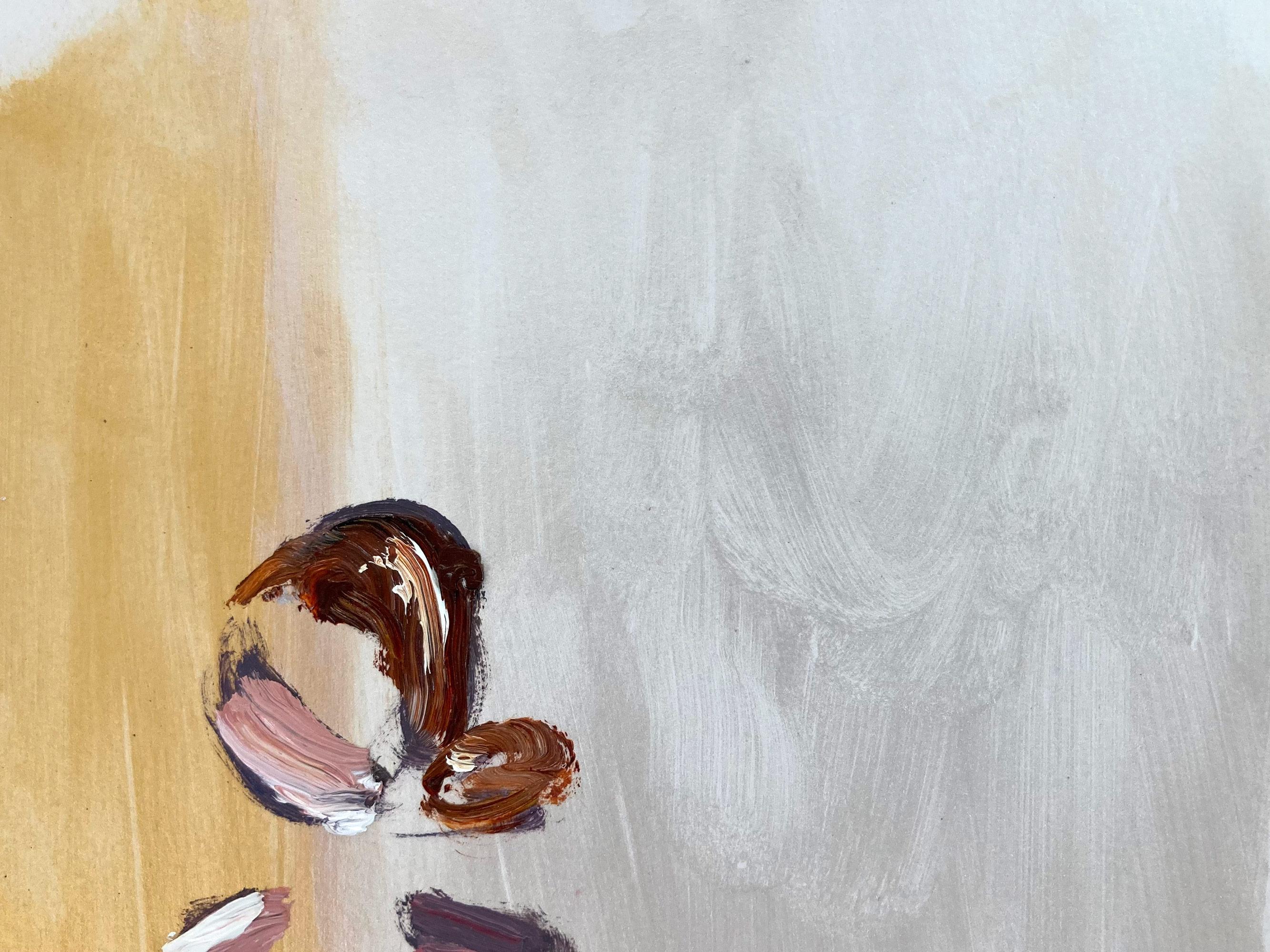 Peinture à l'huile sur papier 