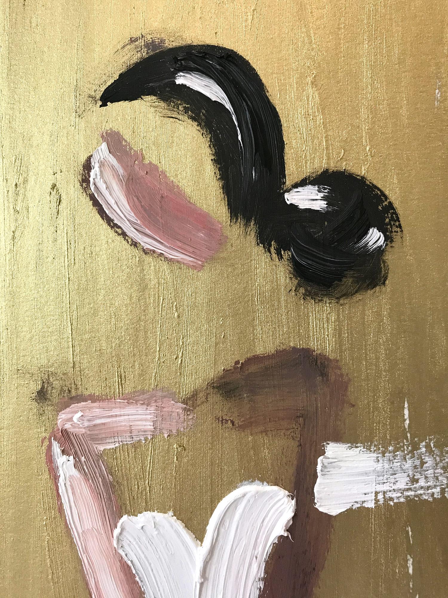 Exploring the purity of the feminine form and the drama of French haute couture, artist Cindy Shaoul creates a dialogue between the figurative and the abstract. Her spirited compositions are both dramatic and invigorating, capturing the fleeting