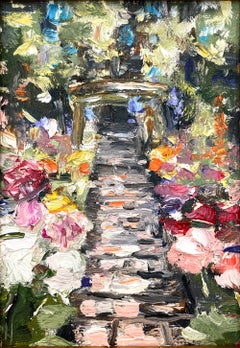 "Blooms in Giverny" Impressionistic Floral Landscape Claude Monet Garden Paris