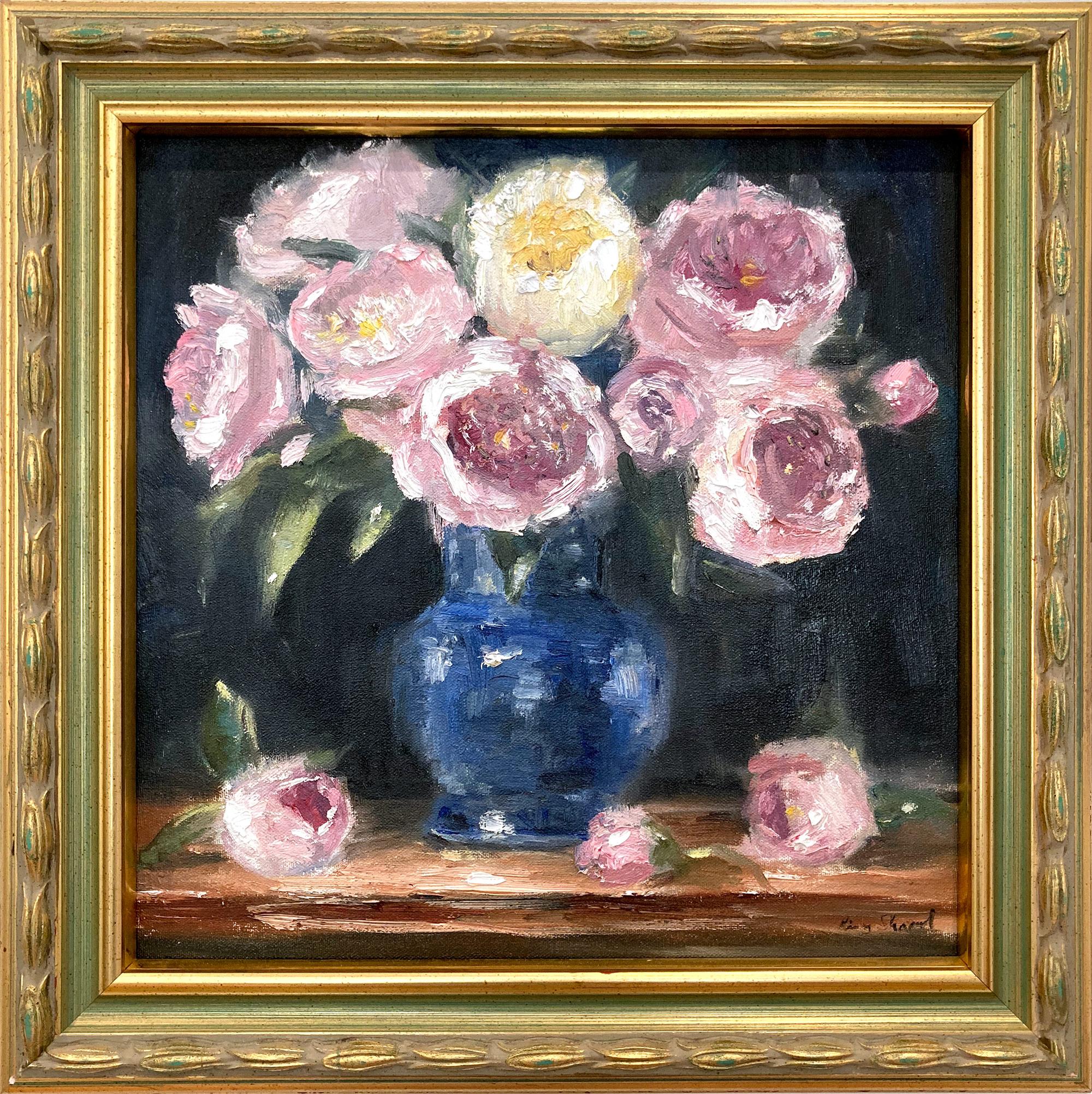 "Blooms in Paris" Impressionistic Floral Still Life in style of Claude Monet