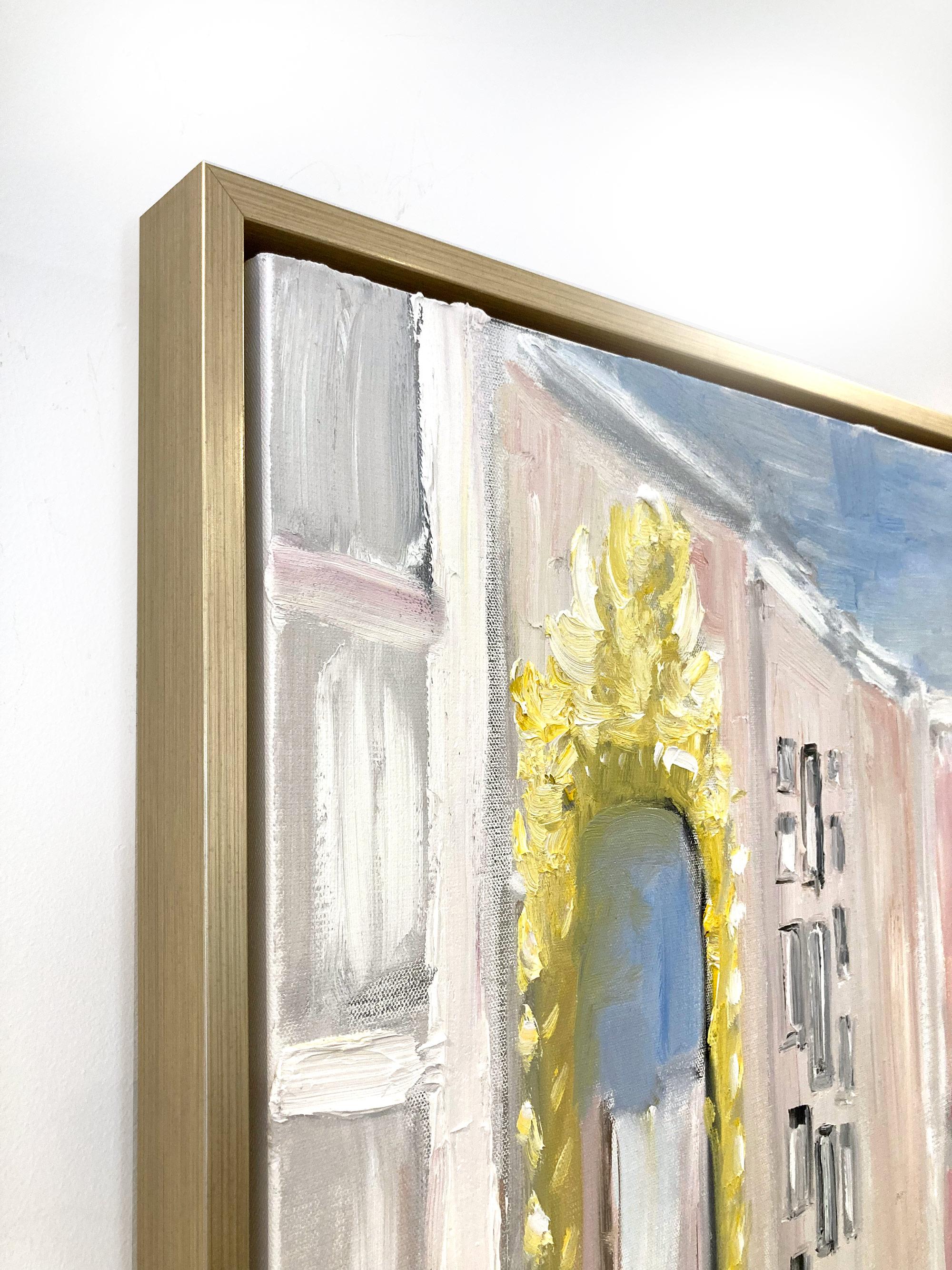 „Champagne & Tunes – Chateau de Chambord“, Ölgemälde, Interieurszene mit Klavier im Angebot 9