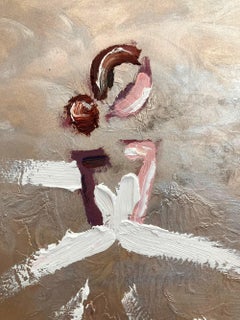 "Champagne in Paris" Figure in Chanel Gown Haute Couture Oil Painting on Paper
