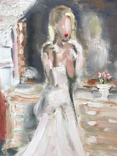 "Christine Quinn" Selling Sunset Star in Chanel for Vogue Oil Painting on Paper