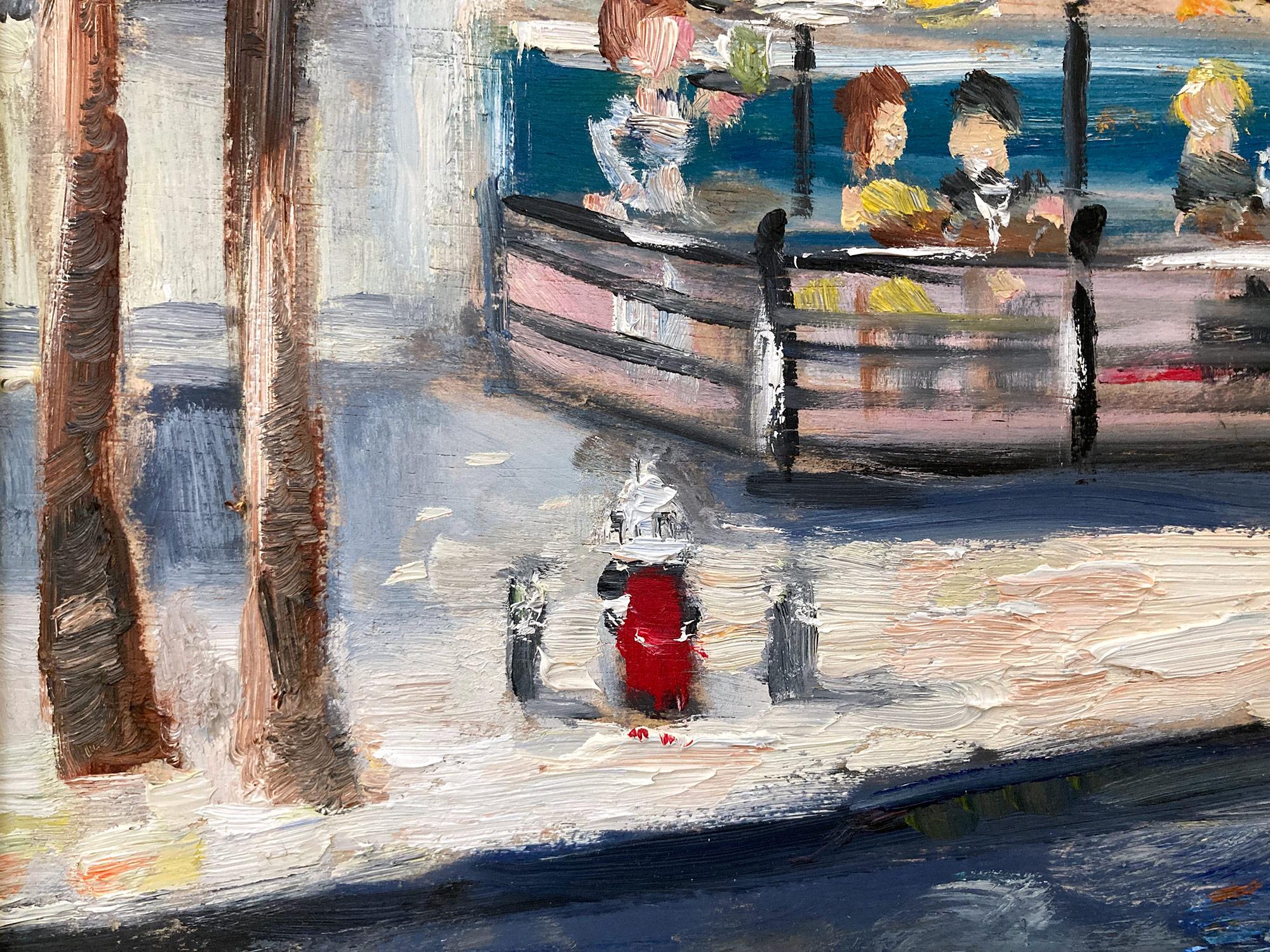 Impressionistisches Ölgemälde des denkwürdigen Restaurantes am Union Square, „Coffee Shop“ im Angebot 2