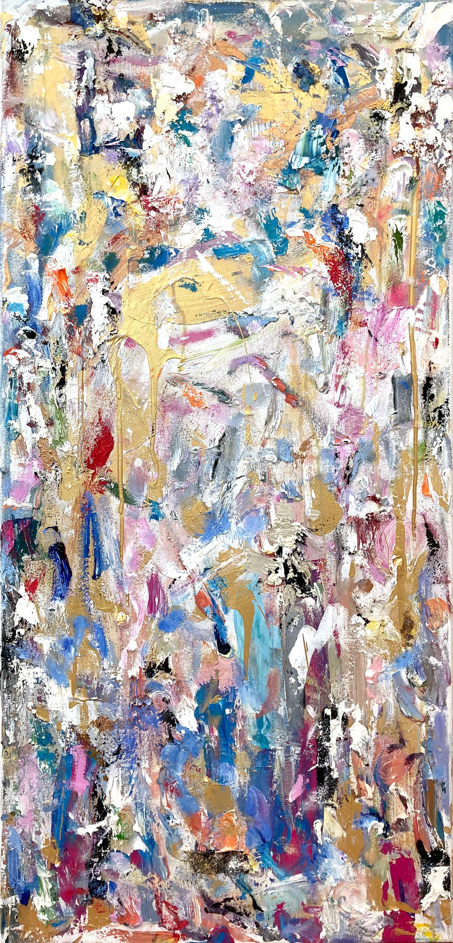 Abstract Painting di Cindy Shaoul - "Sogna finché il tuo sogno non si avvera" Pittura astratta a olio e tecnica mista su tela