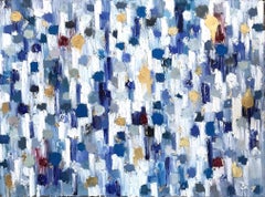 Dripping Dots, Aspen, Colorful, Abstract, Oil Painting
