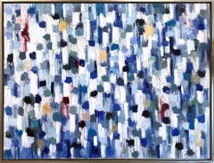 Dripping Dots, Burma, Colorful, Abstract, Oil Painting
