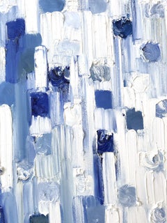 "Dripping Dots - Careyes" Colorful Contemporary Oil Painting on Canvas